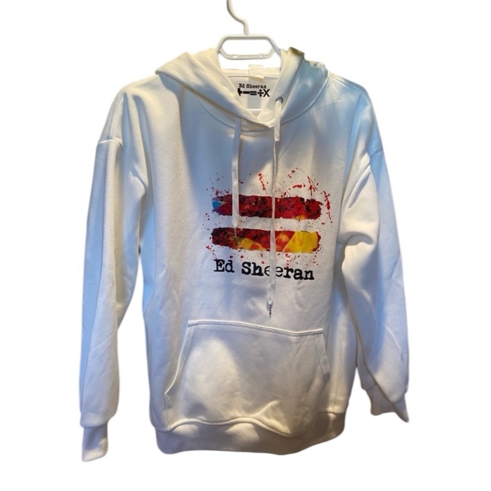 Ed Sheeran concert hoodie - Equals splatter white